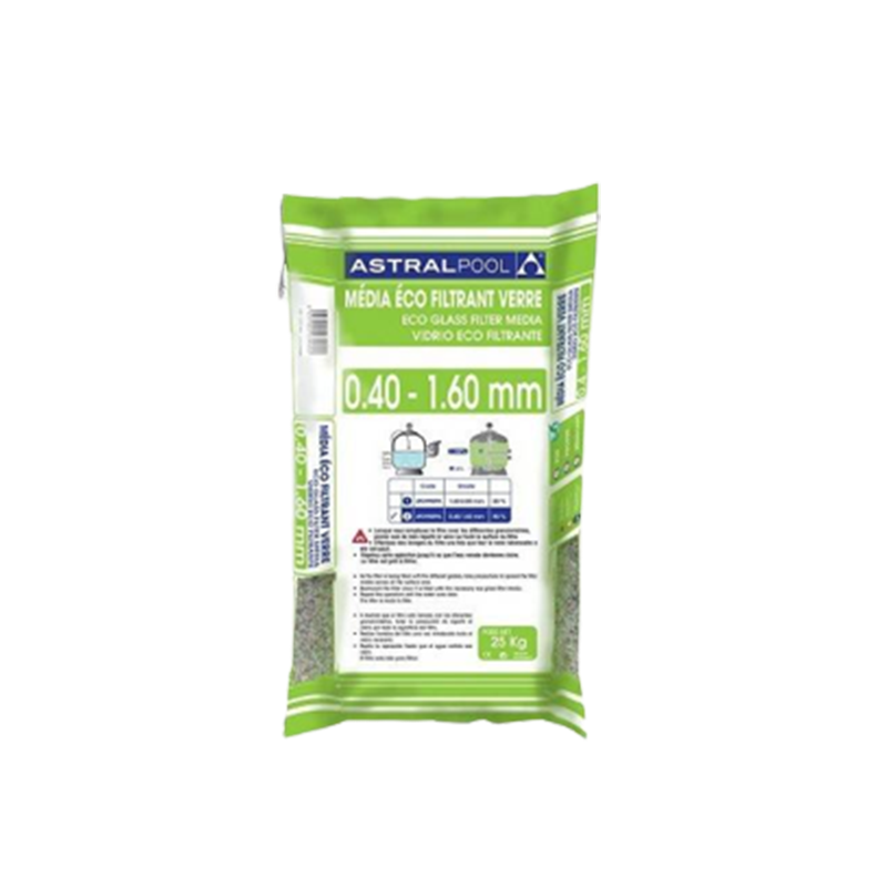 Verre ecofiltrant - sac 25kg - 0,4/1,6mm