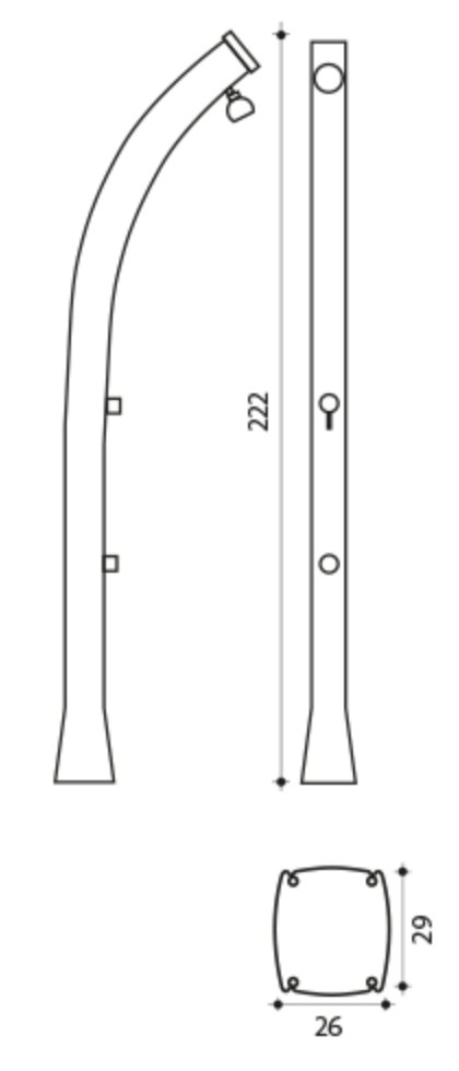 Douche solaire Happy 4x4