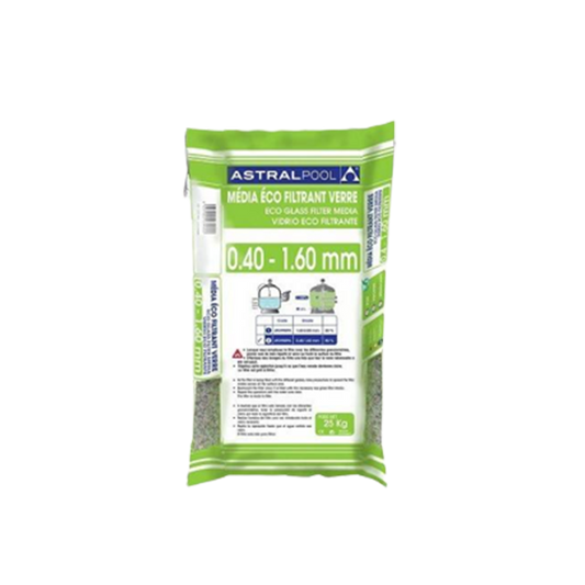 Verre ecofiltrant - sac 25kg - 0,4/1,6mm