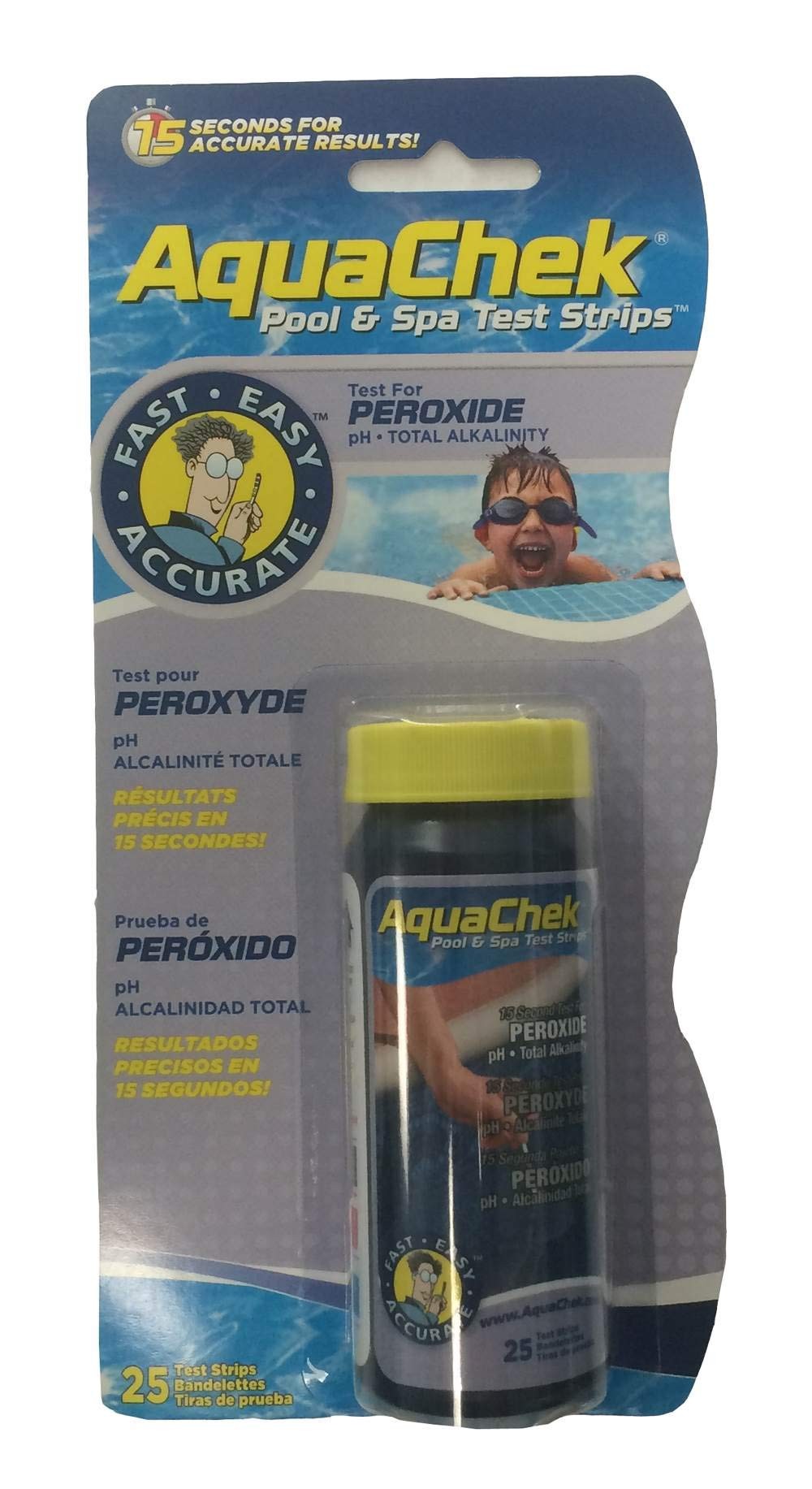 Bandelettes AQUACHECK  - Oxygène Actif (peroxyde)