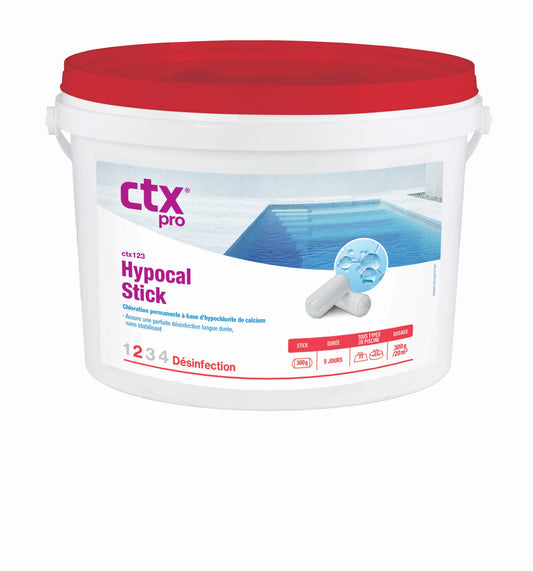 Hypochlorite de calcium "Hypocal" en sticks 5 kg - CTX 123